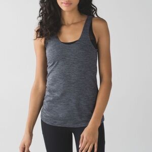 Lululemon Grey Sweaty Endeavor Tank